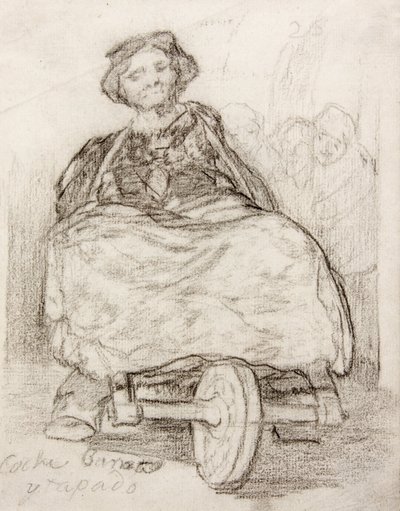 Cheap Covered Coach by Francisco de Goya